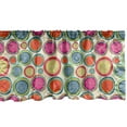 thumbnail image 1 of Ambesonne Colorful Window Valance, Boho Mandala Circles Dots, 54" X 18", Multicolor, 1 of 3