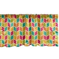 thumbnail image 1 of Ambesonne Colorful Window Valance, Chevron Hipster Style, 54" X 18", Multicolor, 1 of 3