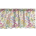 thumbnail image 1 of Ambesonne Colorful Window Valance, Circle and Dots Spring, 54" X 18", Multicolor, 1 of 3