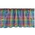 thumbnail image 1 of Ambesonne Colorful Window Valance, Crossed Stripes Design, 54" X 18", Multicolor, 1 of 3