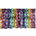 thumbnail image 1 of Ambesonne Colorful Window Valance, Diagonal Houndstooth, 54" X 12", Multicolor, 1 of 3