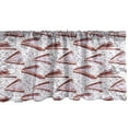 thumbnail image 1 of Ambesonne Colorful Window Valance, Dotted Brushstroke Pattern, 54" X 18", Violet Pale Rust and White, 1 of 3