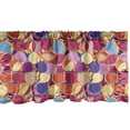 thumbnail image 1 of Ambesonne Colorful Window Valance, Grunge Circular Shapes, 42" x 18", Multicolor, 1 of 3