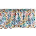 thumbnail image 1 of Ambesonne Colorful Window Valance, Tropical Doodle Leaves, 54" X 12", Multicolor, 1 of 3