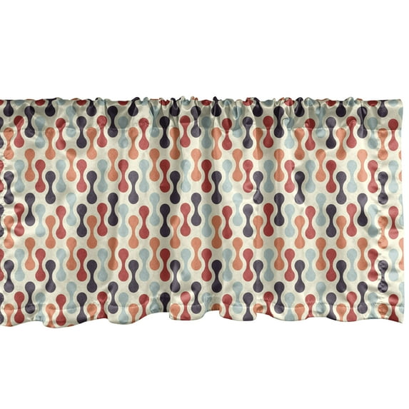 Ambesonne Colorful Window Valance, Vertical Abstract Form, 54" X 18", Multicolor