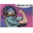 thumbnail image 1 of Ambesonne Comics Jigsaw Puzzle Durable Cardboard, Retro Comics Woman, 1000 pcs, Multicolor, 1 of 1