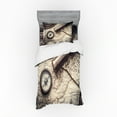 thumbnail image 1 of Ambesonne Compass Bedding Set 3 Pcs, Nostalgic Maritime Tools, Twin, Taupe Beige, 1 of 3