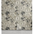 thumbnail image 1 of Ambesonne Compass Peel & Stick Wallpaper for Home, Continents Pattern, 13"x36", Black Grey Tan, 1 of 6