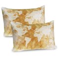 thumbnail image 1 of Ambesonne Compass Pillow Sham 2 Pack, Old Fashioned World Map, 36"x20", Cream Tan, 1 of 1