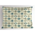 thumbnail image 1 of Ambesonne Compass Pillow Sham, Marine Inspired Retro, 26" X 20", Beige Teal, 1 of 2