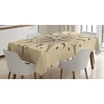 thumbnail image 1 of Ambesonne Compass Tablecloth Rectangular Table Cover, Sea Exploration Theme, 60"x84", Tan Taupe, 1 of 4