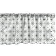 thumbnail image 1 of Ambesonne Compass Window Valance, Windrose and Helms, 42" x 18", Black White, 1 of 3