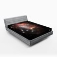 thumbnail image 1 of Ambesonne Constellation Fitted Sheet, Deep Outer Space, Full Size, Multicolor, 1 of 2