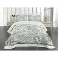 thumbnail image 1 of Ambesonne Constellation Quilted Bedspread Set 3 Pcs, Antique Boreal, Queen Size, Grey, 1 of 5