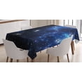 thumbnail image 1 of Ambesonne Constellation Tablecloth Rectangular Table Cover, Space Star Nebula, 60"x90", Blue Black White, 1 of 4