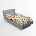 thumbnail image 1 of Ambesonne Construction Fitted Sheet 2 Pcs Set, Repairing Tools, Twin, Multicolor, 1 of 3