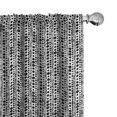 thumbnail image 1 of Ambesonne Contemporary Window Curtains, Monochrome Rounds Art, Each 28" W x 63" L, Black and White, 1 of 3