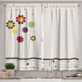 thumbnail image 1 of Ambesonne Contemporary Kitchen Curtains, Spring Field Art, 55"x39", Multicolor, 1 of 2
