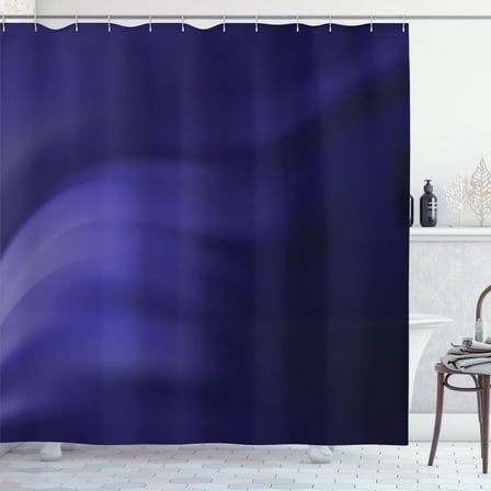 Ambesonne Contemporary Shower Curtain, Abstract Pattern Ombre, 69"Wx70"L, Navy Blue