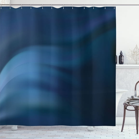 Ambesonne Contemporary Shower Curtain, Abstract Pattern Ombre, 69"Wx75"L, Sea Blue