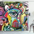 thumbnail image 1 of Ambesonne Contemporary Shower Curtain, Colorful Art Eye, 69"Wx84"L, Multicolor, 1 of 3