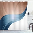 thumbnail image 1 of Ambesonne Contemporary Shower Curtain, Print Modern Stripes, 69"Wx70"L, Petrol Blue, 1 of 4