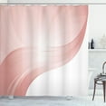 thumbnail image 1 of Ambesonne Contemporary Shower Curtain, Print Modern Stripes, 69"Wx75"L, Blush White, 1 of 4