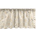 thumbnail image 1 of Ambesonne Contemporary Window Valance, Art Deco Roses, 54" X 18", Peach and White, 1 of 3