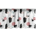 thumbnail image 1 of Ambesonne Contemporary Window Valance, Grunge Murky Effects, 54" X 18", Charcoal Grey Pink White, 1 of 3