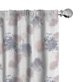 thumbnail image 1 of Ambesonne Coral Curtains, Watercolor Splashes Blots Art, Pair of 28"x95", Pale Lavender Rose White, 1 of 4
