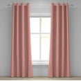 thumbnail image 1 of Ambesonne Coral Grommet Curtain, Sunflowers Damask Floral, 50" x 72", Coral White, 1 of 6