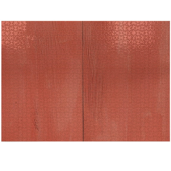 Ambesonne Coral Jigsaw Puzzle, Vintage Wood Board Barn, Heirloom-Quality Fun Activity for Family Durable Cardboard, 1000 pcs, Dark Coral