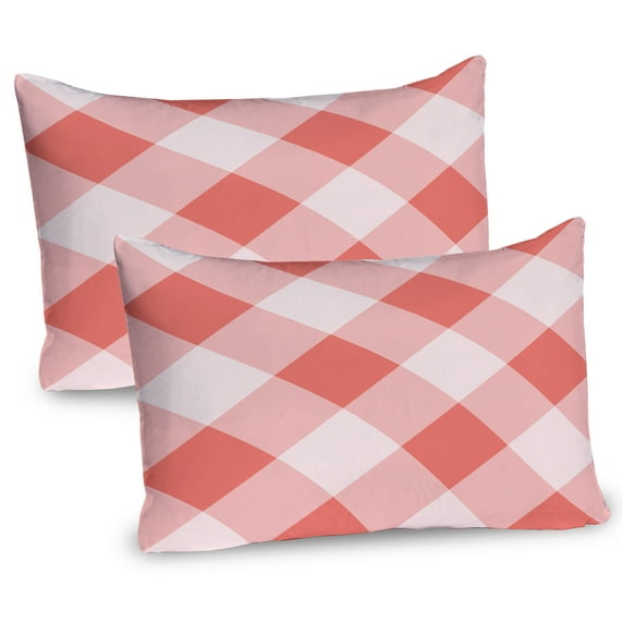 Ambesonne Coral Pillow Sham 2 Pack, Vintage Old Fashion Art, 36"x20", Coral Cream
