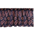 thumbnail image 1 of Ambesonne Coral and Navy Window Valance, Leafy Branch Pattern, 42" x 12", Purple Coral, 1 of 3