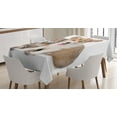 thumbnail image 1 of Ambesonne Corgi Tablecloth Rectangular Table Cover, Dog Puppy Kitten Friends, 60"x84", Warm Taupe Sand Brown, 1 of 3