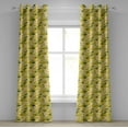 thumbnail image 1 of Ambesonne Corn Grommet Curtain, Organic Vegetable Stalks, 50" x 120", Yellow Green White, 1 of 6