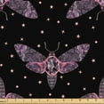 thumbnail image 1 of Ambesonne Cosmic Art Fabric by the Yard Upholstery, Rave Colors Trippy Moth, 1 Yard, Charcoal Grey Pale Lilac, 1 of 1