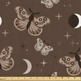 thumbnail image 1 of Ambesonne Cosmic Moth Fabric by the Yard Upholstery, Celestial Wings Print, 1 Yard, Umber Warm Taupe Cocoa, 1 of 1