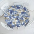 thumbnail image 1 of Ambesonne Cottagecore Fitted Round Tablecloth, Watercolor Rose Flowers, 36"- 40" Diameter, Dark Lavender Champagne, 1 of 5