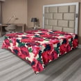 thumbnail image 1 of Ambesonne Cottagecore Flat Bedding Sheet Soft Top Sheet, Spring Garden Floral, California King, Dark Coral Champagne, 1 of 1