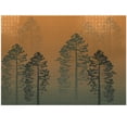 thumbnail image 1 of Ambesonne Country Jigsaw Puzzle Durable Cardboard, Pine Trees Woodland Ombre, 1000 pcs, Dark Peach, 1 of 5