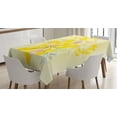 thumbnail image 1 of Ambesonne Country Tablecloth Rectangular Table Cover, Romantic Yellow Flowers, 60"x90", Multicolor, 1 of 3