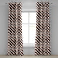thumbnail image 1 of Ambesonne Cow Print Grommet Curtain, Abstract Cow Hide, 50" x 72", White Brown Black, 1 of 6