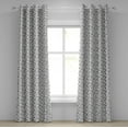 thumbnail image 1 of Ambesonne Cow Print Grommet Curtain, Animal Hide Design, 50" x 96", Black White Lilac, 1 of 6