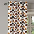 thumbnail image 1 of Ambesonne Cow Print Grommet Curtain Single Panel, Abstract Cow Hide, 50"x60", White Brown Black, 1 of 5