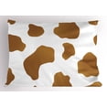 thumbnail image 1 of Ambesonne Cow Print Pillow Sham, Brown Spots on Cow, 36" X 20", White Brown, 1 of 2