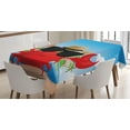 thumbnail image 1 of Ambesonne Crabs Tablecloth Rectangular Table Cover, Crustacean Sunglasses Hat, 52"x70", Multicolor, 1 of 4