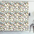 thumbnail image 1 of Ambesonne Crayon Shower Curtain, Cartoon Paint Crafts Pattern, 69"Wx84"L, Multicolor, 1 of 3
