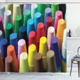 thumbnail image 1 of Ambesonne Crayon Shower Curtain, Focused Macro Paint Element, 69"Wx84"L, Multicolor, 1 of 3