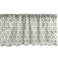 thumbnail image 1 of Ambesonne Crazy Art Window Valance, Grid Inspired Polygonals, 54" X 18", Eggshell Charcoal Grey, 1 of 3